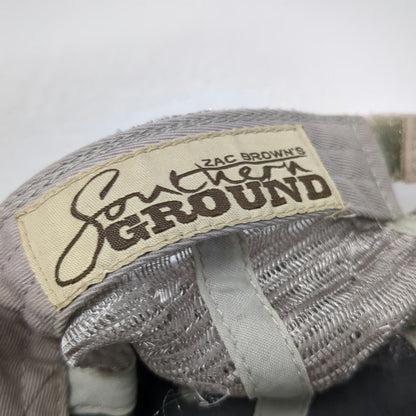 Southern Ground Zac Brown Band Gray Baseball Cap OSFM Distressed Camo Mesh Hat