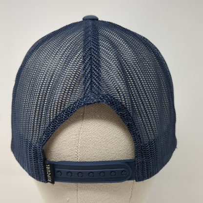 Rip Curl Made For Waves Since 1969 Snapback Trucker Hat Blue OS Mesh Yupoong