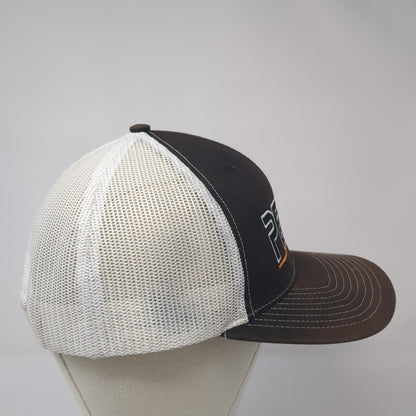 Peak Snapback Mesh Back Trucker Hat Black One Size Colorblock Richardson
