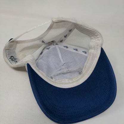 Reel Life Snapback Mesh Back Trucker Hat Blue OSFM Colorblock