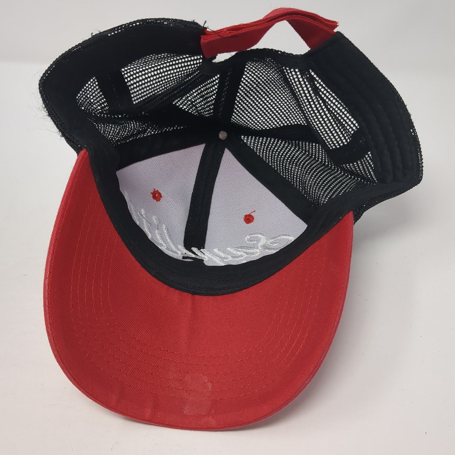 Sayulita Mexico Strapback Trucker Hat Red One Size Mesh Back Adjustable