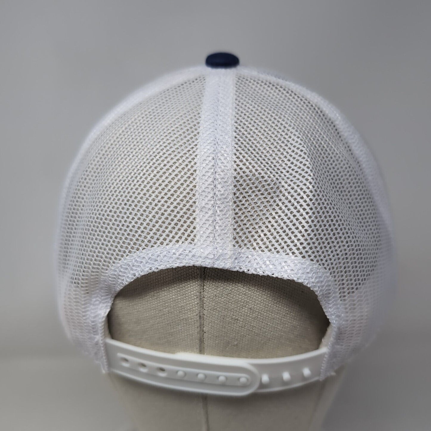 Clean Air Is Life Halo Led Snapback Trucker Hat Blue OS Adjustable Mesh Back