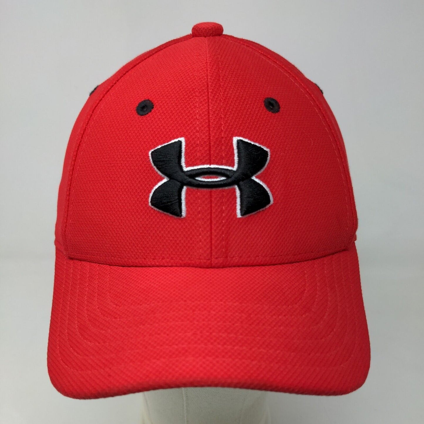 Under Armour Boy's Fitted Hat Red Size M 4-6 Years Embroidered Logo