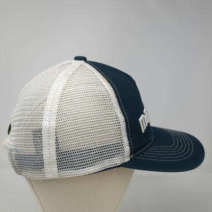 Green Devil Trucker Hat Blue White One Size Maverick Air Bump Cap Mesh Snapback
