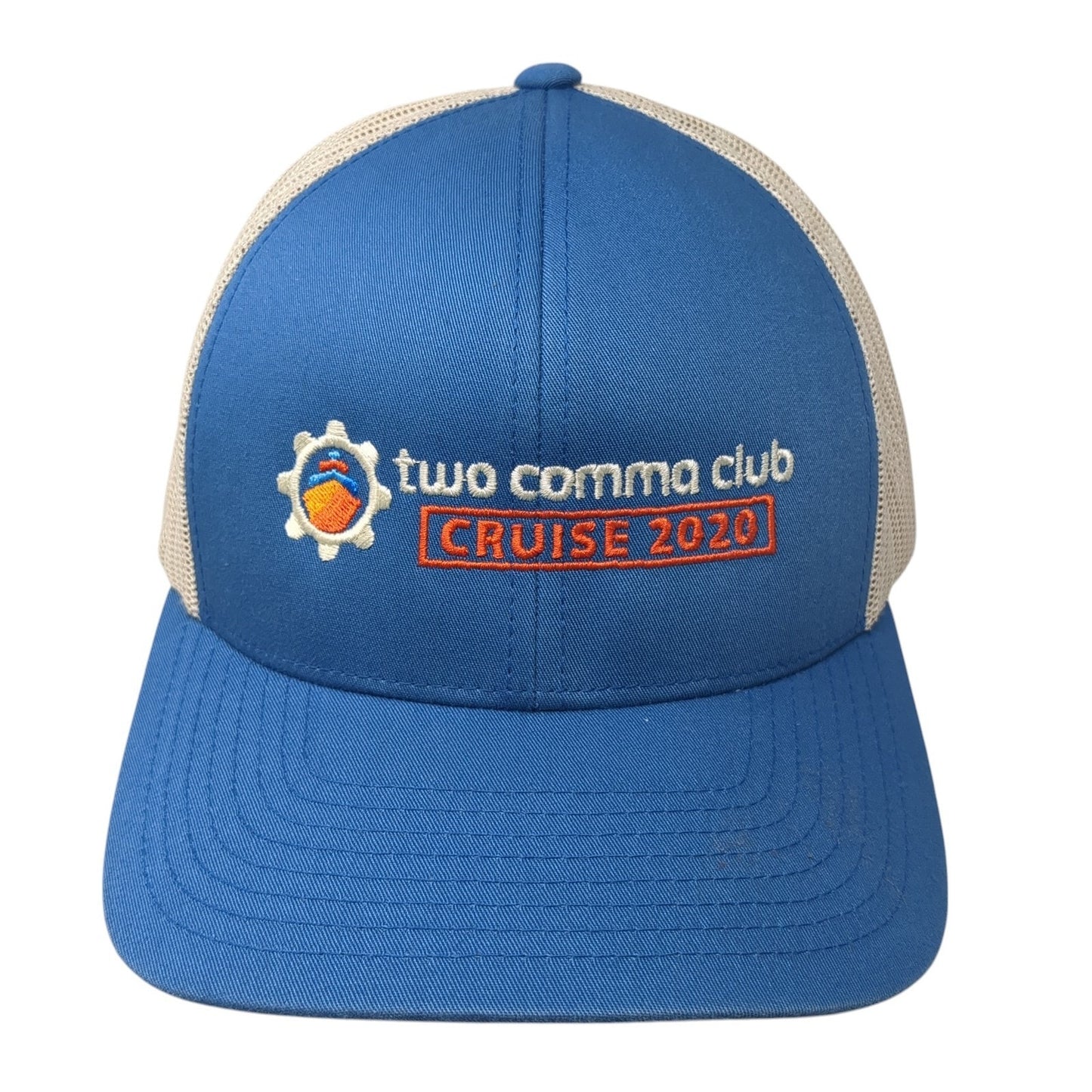 Two Comma Club Cruise 2020 Trucker Hat Blue One Size Adjustable Pacific Headwear