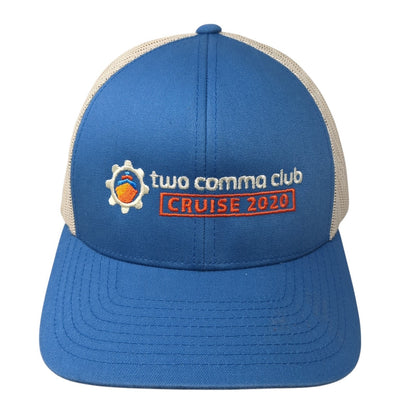Two Comma Club Cruise 2020 Trucker Hat Blue One Size Adjustable Pacific Headwear