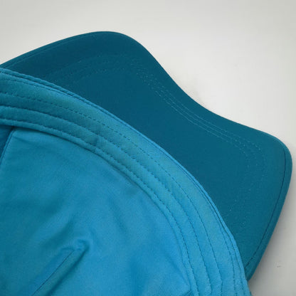 Roxy Trucker Hat Blue XL Gold Logo Mesh Snapback Adjustable Surf Skate Beach