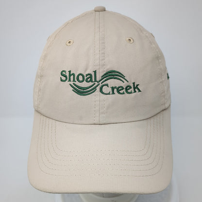 Shoal Creek Strapback Baseball Cap Beige OS Adjustable Embroidered Imperial