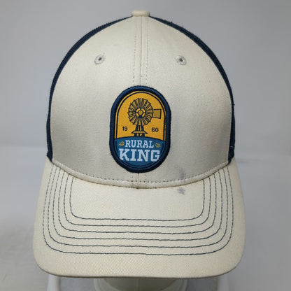 Outdoor Cap Trucker Hat Beige OSFM Rural King Windmill Snapback Mesh Farm Store
