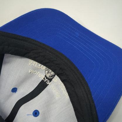 Head Shots Mountain Home Auto Ranch Hat Blue Baseball Cap One Size Slideback