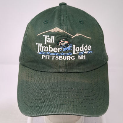 Imperial Baseball Cap Green OSFM Tall Timber Lodge Pittsburg NH Fishing Logo Hat