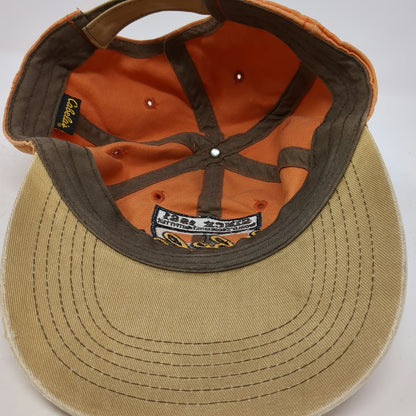 Cabela's Baseball Cap Orange One Size Strapback World's Foremost Outfitter Hat