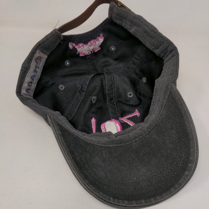 70! Slideback Hat Gray One Size Adjustable Embroidered Vented Holes Adams