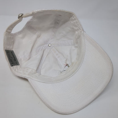Golf Flag Slideback Hat White One Size Adjustable Embroidered KB ETHOS Classics