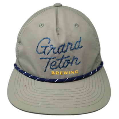 Brewery Branding Co 5 Panel Green One Size Nylon Rope Snapback Brewing Hat