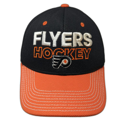 Adidas Philadelphia Flyers NHL Baseball Cap Black Orange Size M Stretch Fit Hat