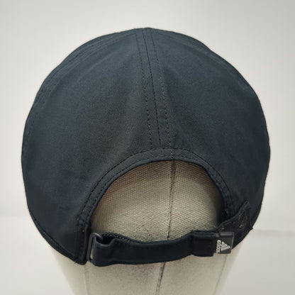 Adidas Baseball Cap Black One Size Aeroready Performance Training Strapback Hat