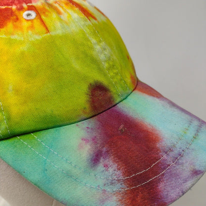 Rabbit Skins Toddler Strapback Hat Multicolor One Size Tie Dye 6 Panel Cotton