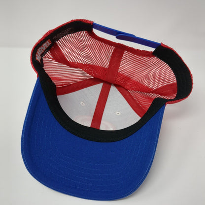Captain America Snapback Trucker Hat Multicolor OS Adjustable Mesh Back Marvel