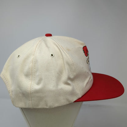Tonys Pizza Chef Mascot 5 Panel White Red Hat One Size Snapback Cotton Twill