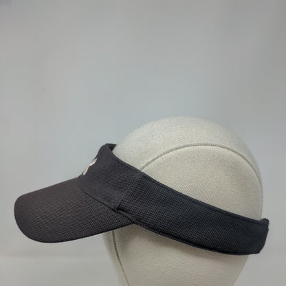 Under Armour Strapback Visor Hat Black OSFA Adjustable Embroidered