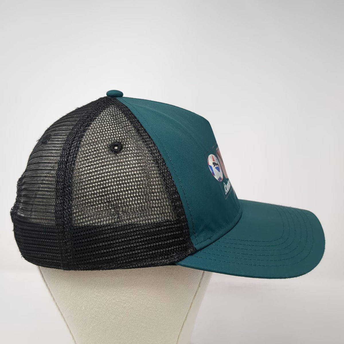 Puma Trucker Hat Green Black One Size Mesh Back Mexico Soccer Football Snapback