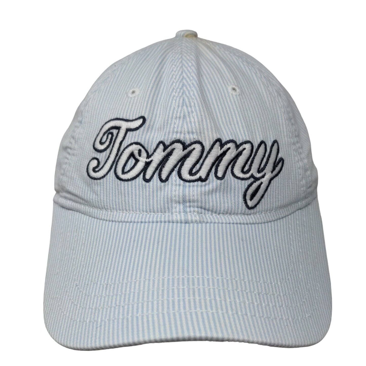Tommy Hilfiger Slideback Hat Multicolor One Size Embroidered Striped 6 Panel