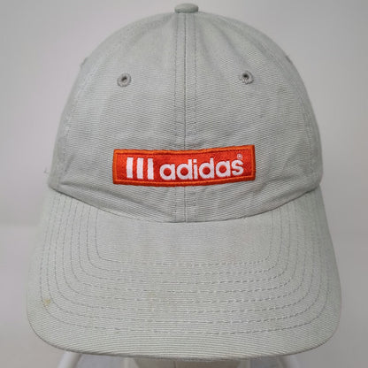 Adidas Baseball Cap Gray One Size Slideback Cotton Logo Patch Mountain Logo Hat