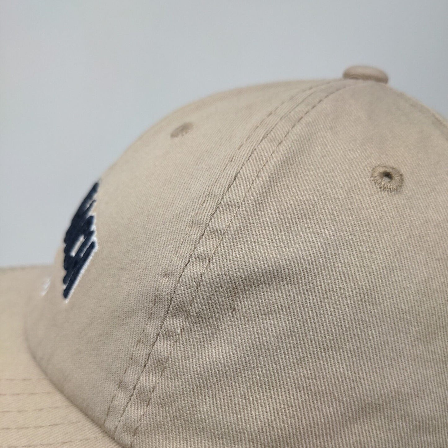 Palm Beach Slideback Hat Tan One Size Adjustable Embroidered E by Elidan