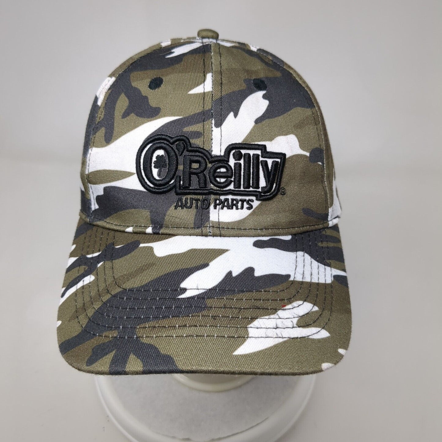 O'Reilly Auto Parts Strapback Hat Camouflage One Size Embroidered