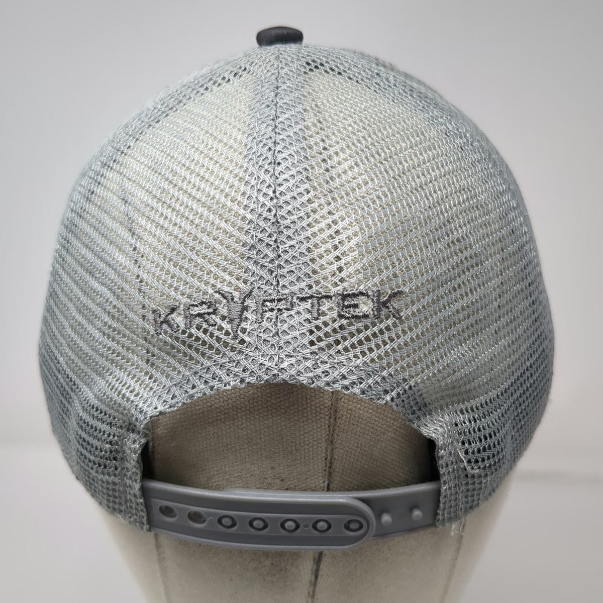 Kryptek Trucker Hat Gray Camo One Size Snapback Patch American Flag Mesh Back