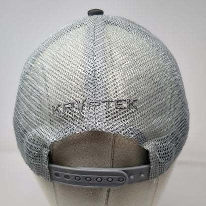 Kryptek Trucker Hat Gray Camo One Size Snapback Patch American Flag Mesh Back