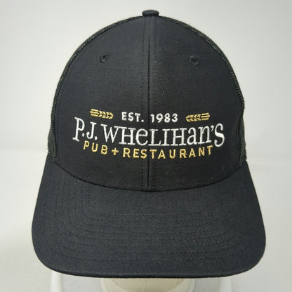 Richardson Trucker Hat Black One Size P.J. Whelihan's Pub Restaurant Mesh Back