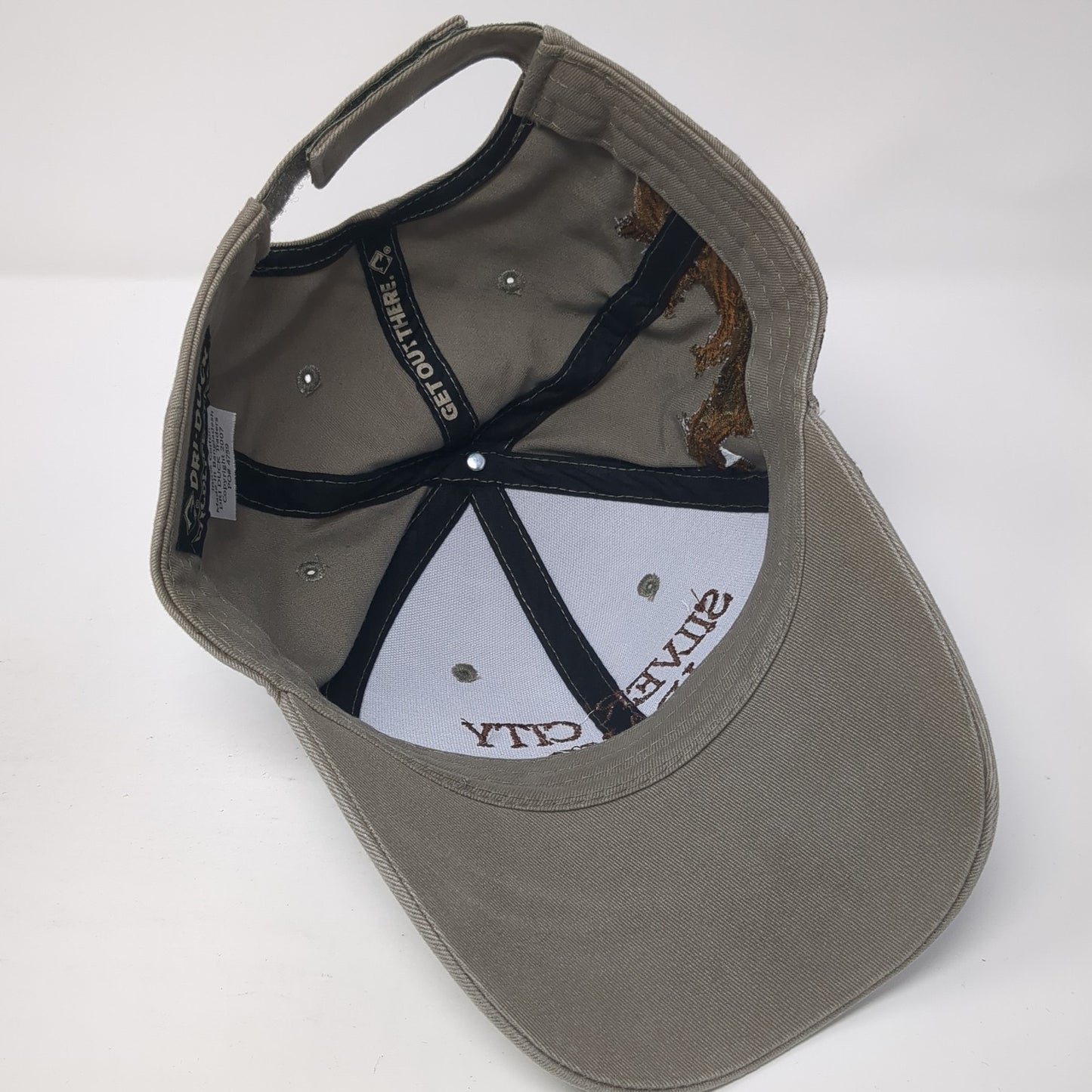 Silver City Idaho Baseball Cap Brown One Size Adjustable Embroidered Dri-Duck