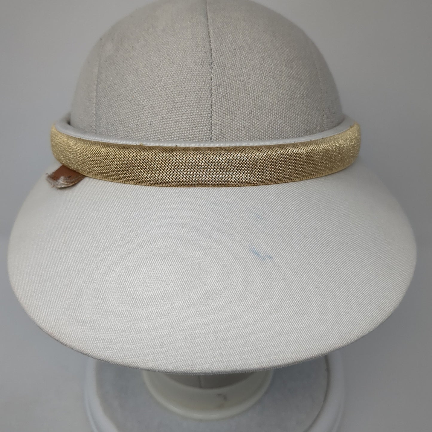 Liz Claiborne Sun Visor Hat White One Size Adjustable Lightweight Blank