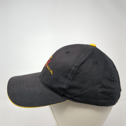 Budweiser Slideback Hat Black One Size Adjustable Embroidered 6 Panel Cotton
