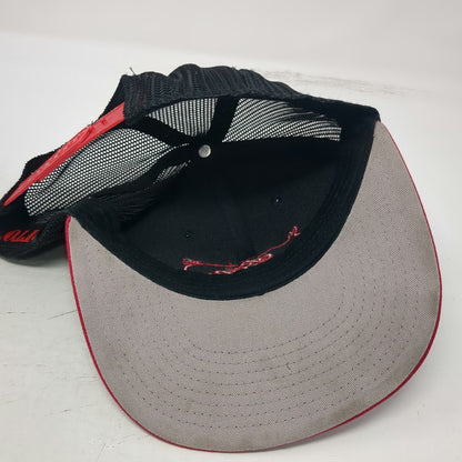 OTTO Trucker Hat Black Red One Size R&R Barbeque Pig Logo Mesh Back Snapback