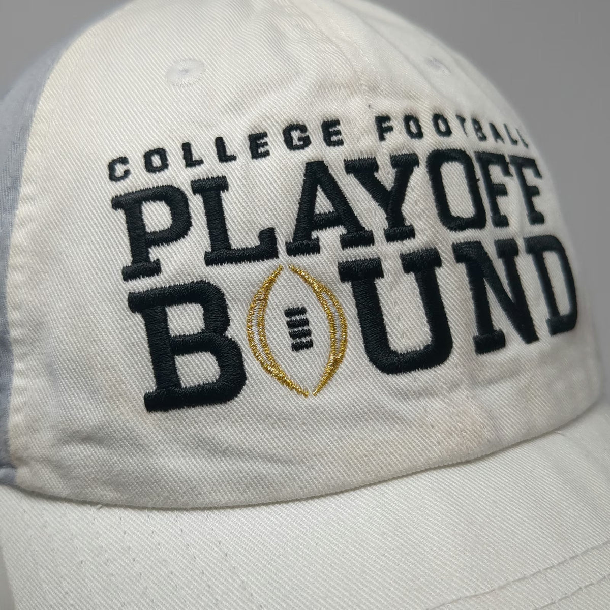 Nike Oregon Ducks NCAA Cap White Gray OSFM 2025 College Football Playoff Bound