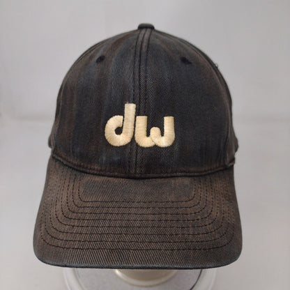 DW Embroidered Logo Fitted Hat Black L-XL Flexfit Yupoong 6 Panel