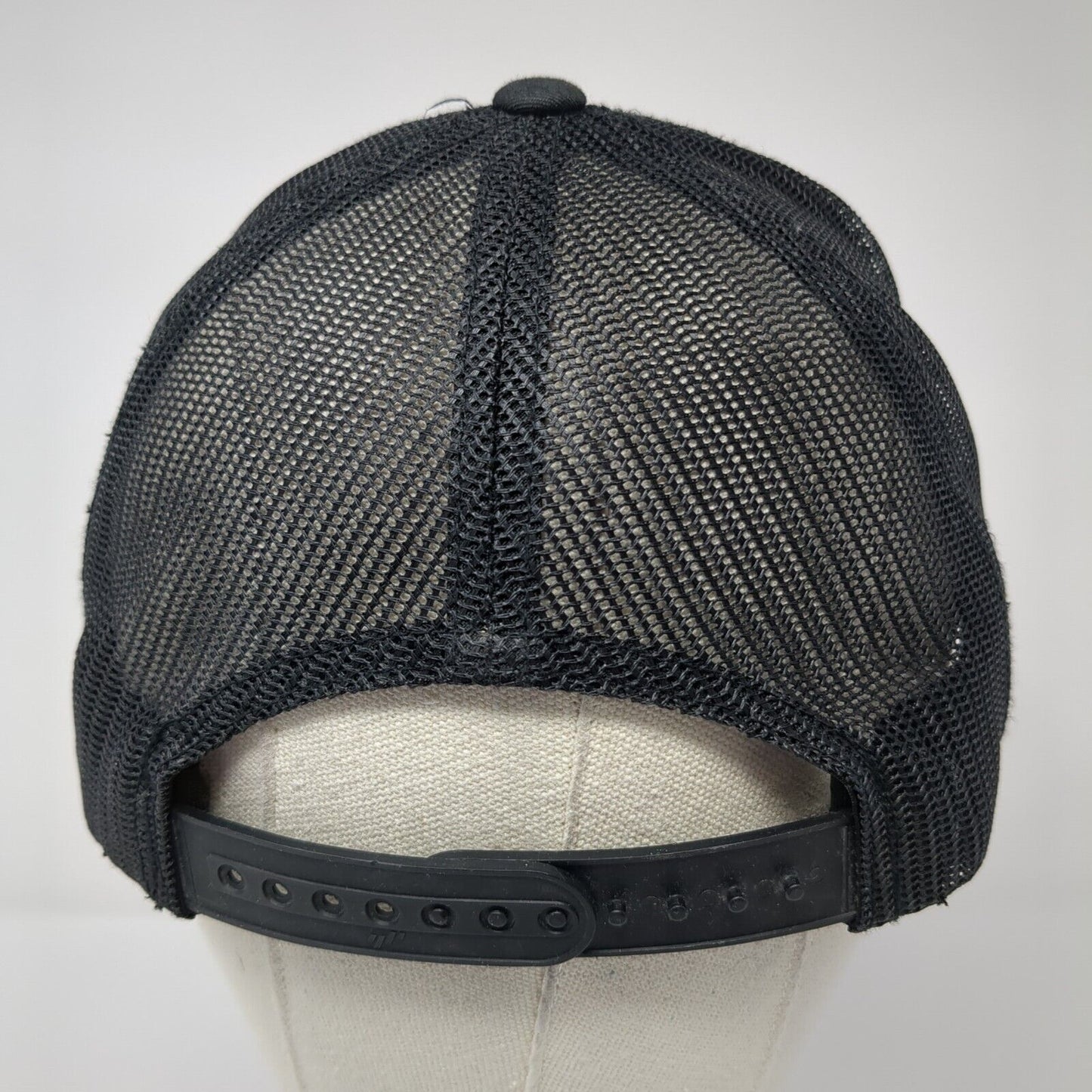 J.C.A. Underground Snapback Trucker Hat Black OS Adjustable Mesh Back Yupoong