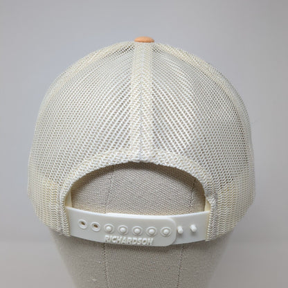 Idaho Snapback Trucker Hat Orange Small Adjustable Mesh Back Richardson