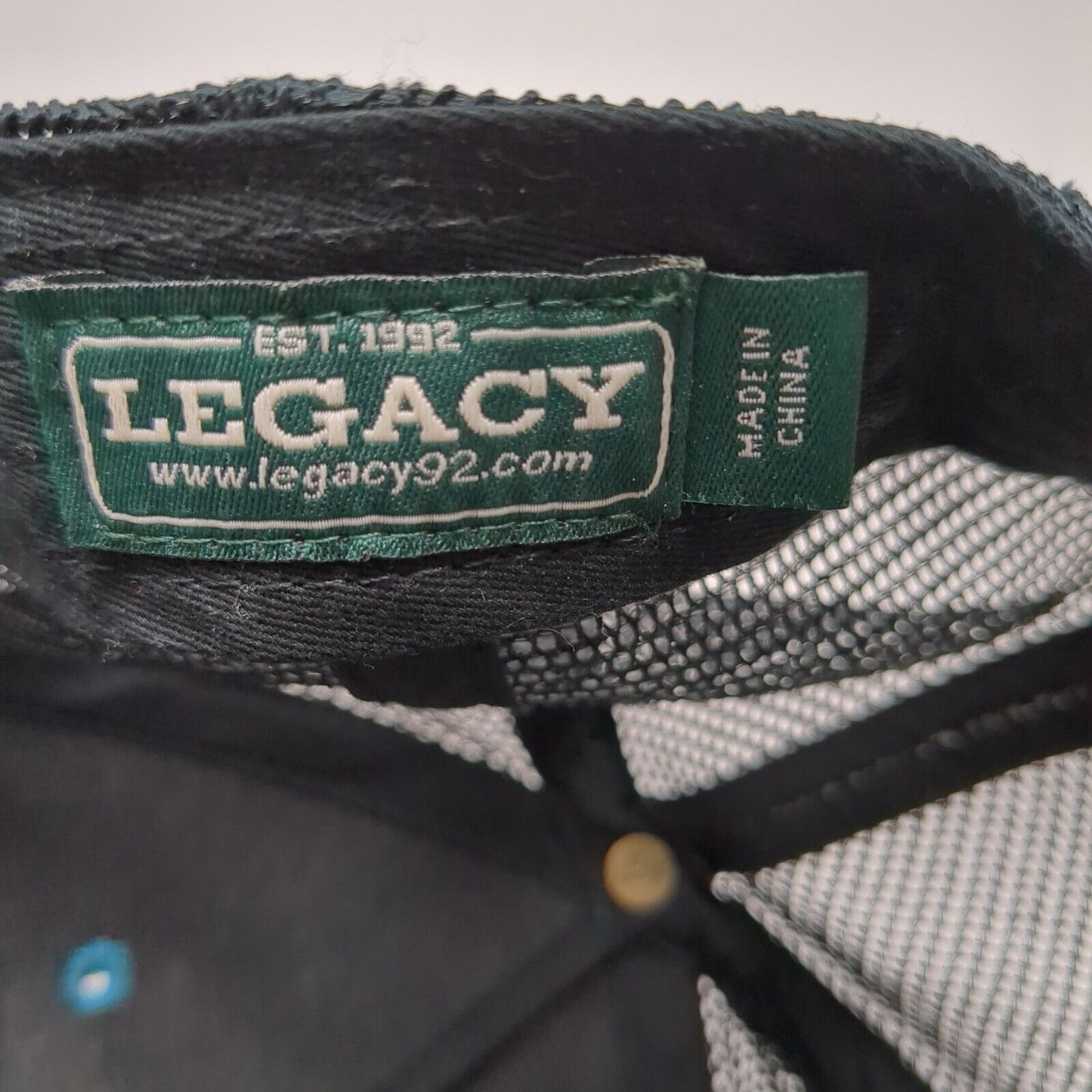 Redfish Lake Lodge Snapback Trucker Hat Green One Size Mesh Back Legacy