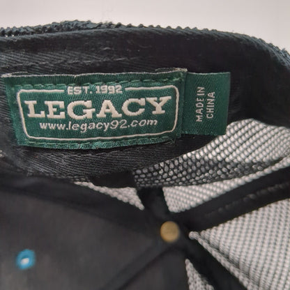 Redfish Lake Lodge Snapback Trucker Hat Green One Size Mesh Back Legacy