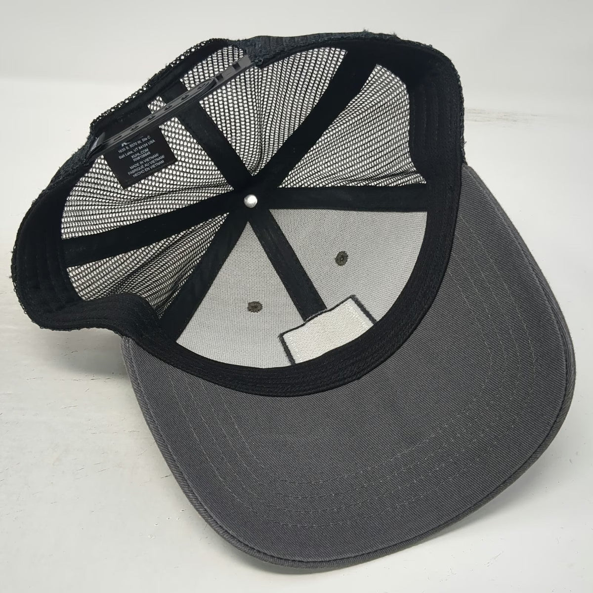 KÜHL Trucker Hat Gray One Size Mesh Back Mountain Patch Snapback Hiking Outdoors