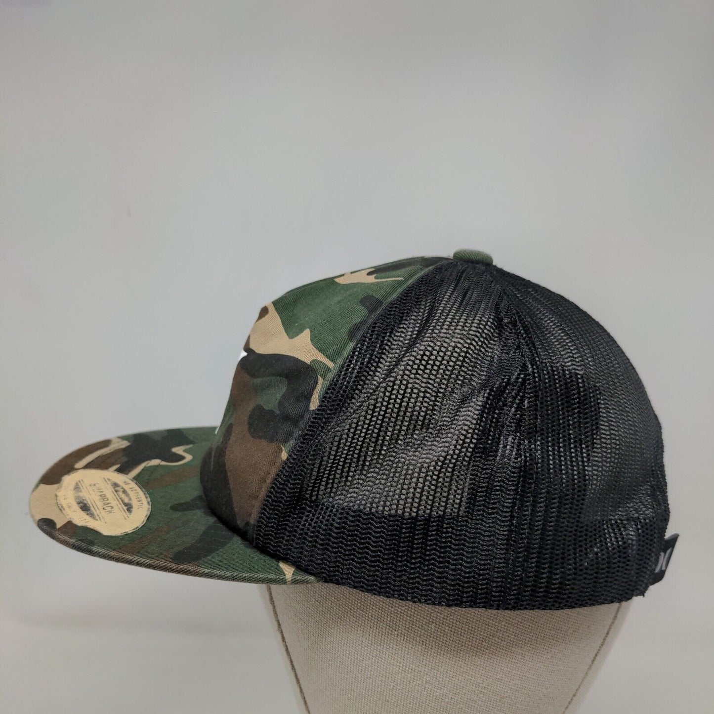 Hurley Snapback Mesh Back Trucker Hat Camouflage One Size Adjustable