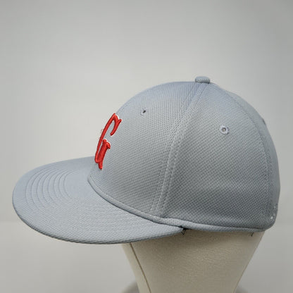 Letter G Logo Fitted Hat Gray M/L Embroidered OC Sports MWS Series