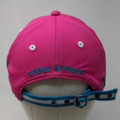 Under Armour Womens Slideback Hat Pink Size OSFM Embroidered Logo 100% Polyester