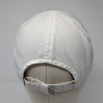 Nike Strapback Hat White One Size Adjustable Featherlight Dri-Fit Polyester