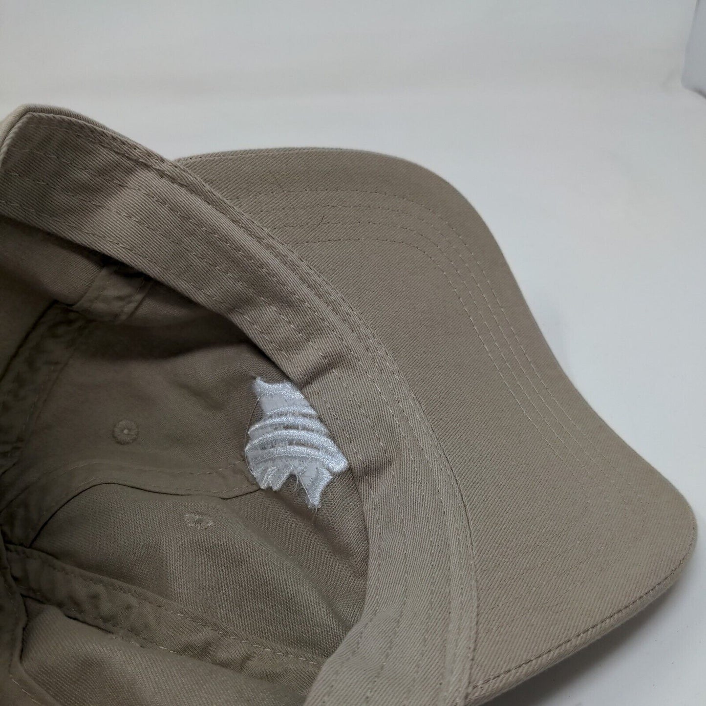 Cap America Men's Slideback Hat Tan Adjustable Embroidered Hand Logo