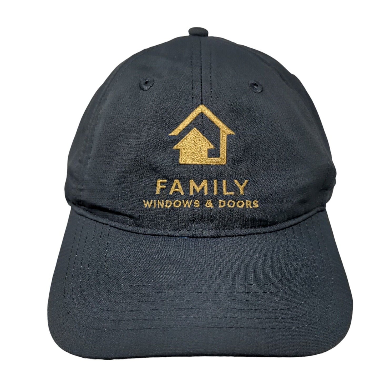 Family Windows & Doors Strapback Hat Blue One Size Adjustable Embroidered Adams